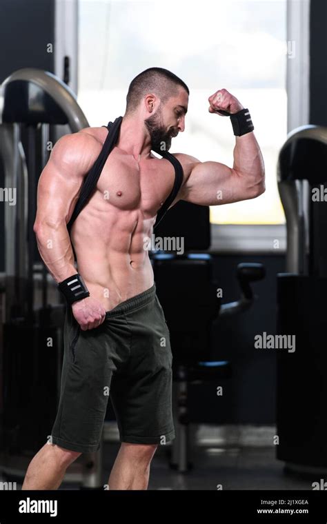Handsome Hunk Gym Workout and Flex .